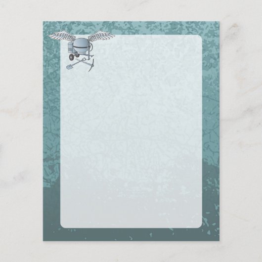 コンクリートミキサー青-灰色 チラシ (正面)