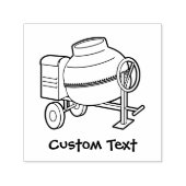 コンクリートミキサー セルフインキングスタンプ (デザイン)