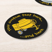 コンクリートミキサー ラウンドペーパーコースター (アングル)