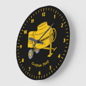 コンクリートミキサー ラージ壁時計 (傾斜)