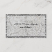 コンクリートミキサー |レンガの壁 名刺 (裏面)