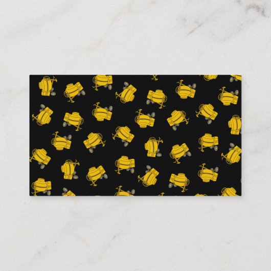 コンクリートミキサー 名刺 (裏面)