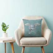 コンクリートミキサー 青灰色 クッション (椅子)