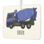 コンクリートミキシング輸送トラックの漫画 カーエアーフレッシュナー (左)