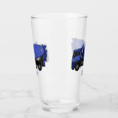 コンクリートミキシング輸送トラックの漫画 タンブラーグラス (左)