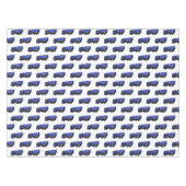 コンクリートミキシング輸送トラックの漫画 テーブルクロス (正面(横))