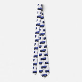 コンクリートミキシング輸送トラックの漫画 ネクタイ (裏面)