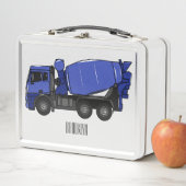 コンクリートミキシング輸送トラックの漫画 メタルランチボックス (インサイチュ)