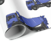 コンクリートミキシング輸送トラックの漫画 ラッピングペーパー (ロールコーナー)