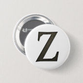 コンクリートモノグラム文字Z 缶バッジ (正面&裏面)
