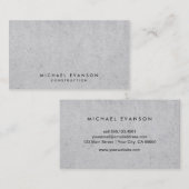 コンクリートルックシンプル建築プロフェッショナル 名刺 (正面/裏面)