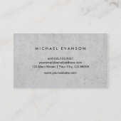 コンクリートルックシンプル建築プロフェッショナル 名刺 (裏面)