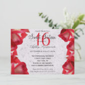 コンクリート上の水色彩の鮮やか色抽象芸術バラ 招待状 (スタンド正面)