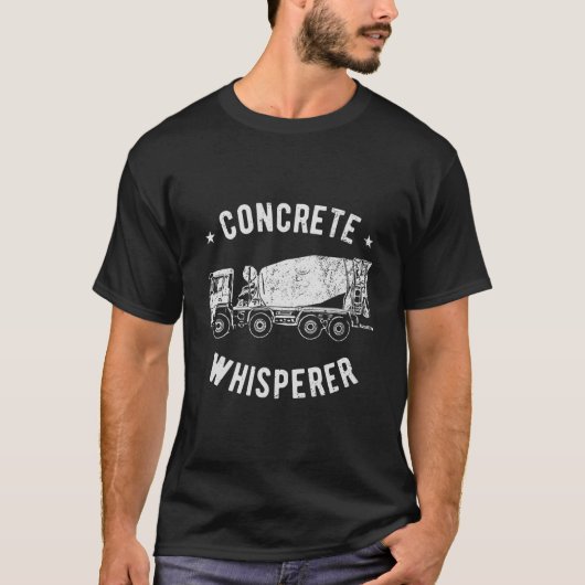 コンクリート仕上げ工およびコンクリート作業員 Tシャツ (正面)