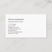 コンクリート付き握手業務用名刺 名刺 (裏面)