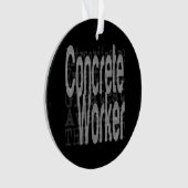 コンクリート労働者の並外れ オーナメント (正面)