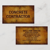 コンクリート契約者アンティーク名刺 名刺 (正面/裏面)
