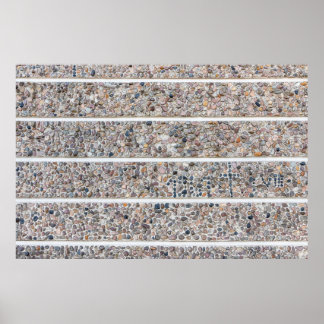 コンクリート小石壁 ポスター