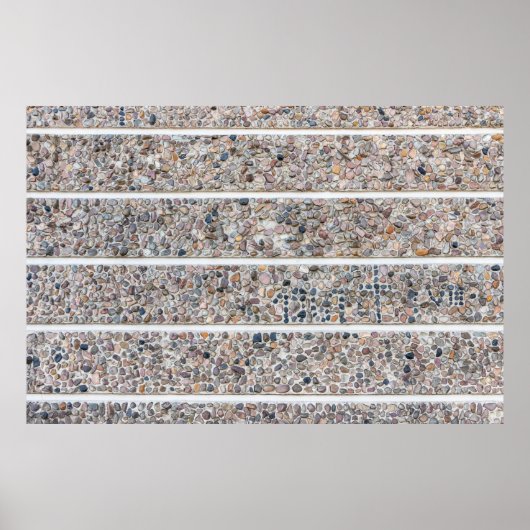 コンクリート小石壁 ポスター (正面)