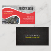 コンクリート工事、建築会社の名刺 名刺 (正面/裏面)