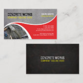 コンクリート工事、建築会社の名刺 名刺 (正面/裏面)