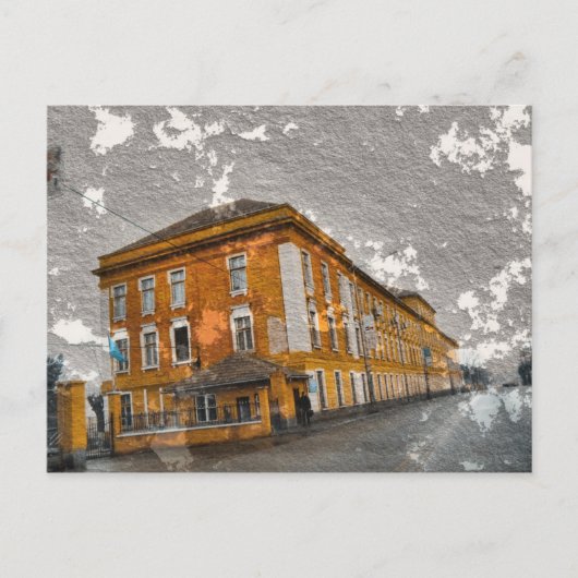 コンクリート建物はがき ポストカード (正面)