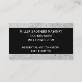 コンクリート建築組積造テンプレート 名刺 (裏面)