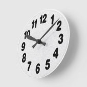 コンクリート時計 ラウンド壁時計 (傾斜)