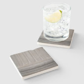 コンクリート柱テクスチャ正方形コースター ストーンコースター (横)