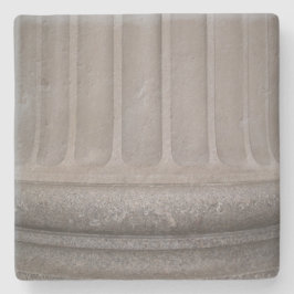 コンクリート柱テクスチャ正方形コースター ストーンコースター