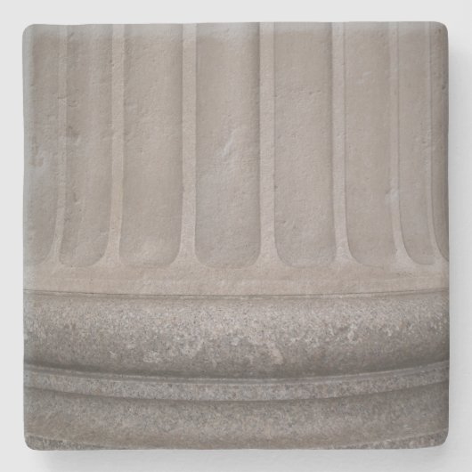 コンクリート柱テクスチャ正方形コースター ストーンコースター (正面)