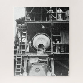 コンクリート混合プラントヴィンテージ写真 ジグソーパズル