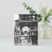 コンクリート混合プラントヴィンテージ写真 ポストカード (スタンド正面)