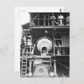 コンクリート混合プラントヴィンテージ写真 ポストカード (正面/裏面)
