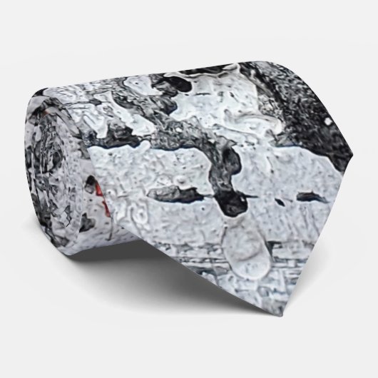 コンクリート絵を描の黒い点滴 ネクタイ (ロール)