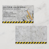 コンクリート背景 | ハードウェアのハンドツール 名刺 (正面/裏面)