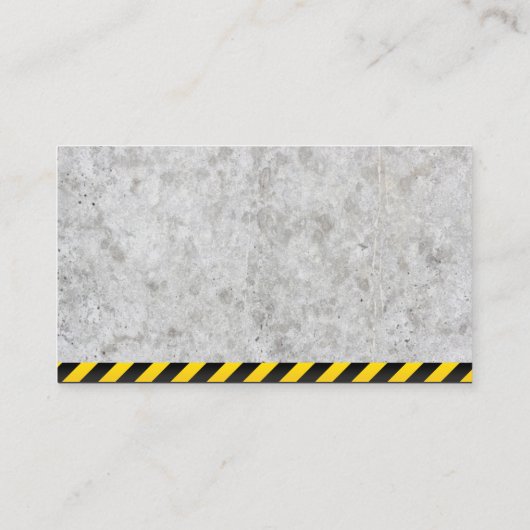 コンクリート背景 | ハードウェアのハンドツール 名刺 (裏面)