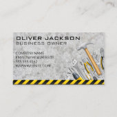 コンクリート背景 | ハードウェアのハンドツール 名刺 (正面)