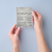 コンクリート表面、建物会社、建築業者広告 チラシ (手)