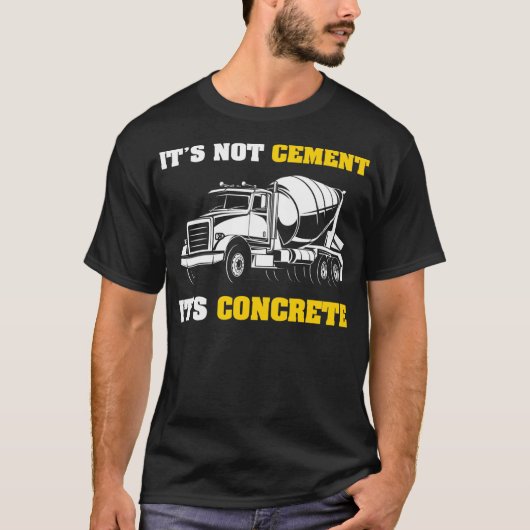 コンクリート製の建築重機ではない Tシャツ (正面)