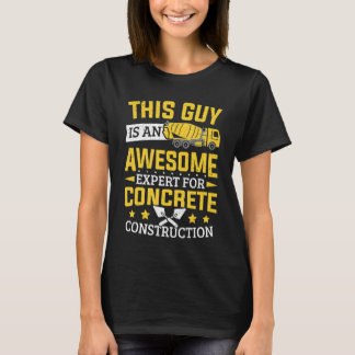 コンクリート製建築コンのセメント作業員 Tシャツ