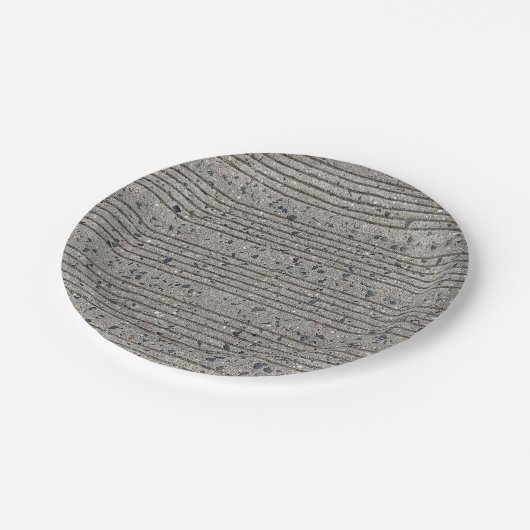 コンクリート調整グレーセメント歩道 ペーパープレート (アングル)