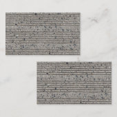 コンクリート調整グレーセメント歩道 名刺 (正面/裏面)