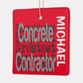 コンクリート請負業者の超並外カスタム セラミックオーナメント (左)