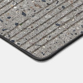 コンクリート鋳込みグレーセメント歩道 デスクマット (コーナー)