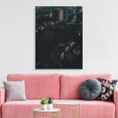 コンクリート高層建物 キャンバスプリント (インサイチュ (リビング))