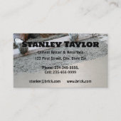 コンクリート&セメントソリューションカスタムビジネスカード 名刺 (正面)