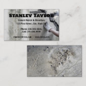 コンクリート&セメントソリューションカスタムビジネスカード 名刺 (正面/裏面)