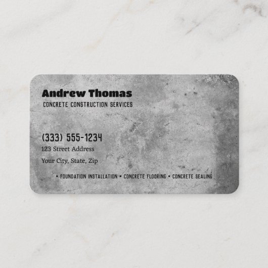 コンクリート 名刺 (正面)