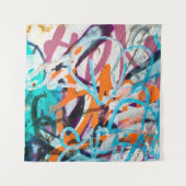 コンクリート、風化、壁擦り切れたが損傷し絵を描た。グルン タペストリー (正面)